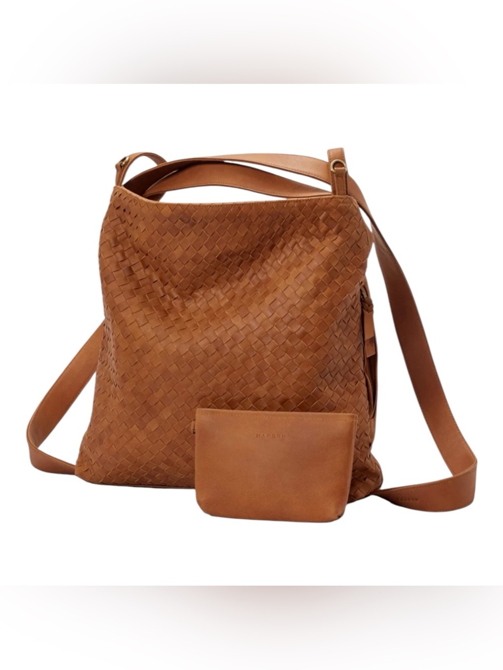 MANDRN 100% premium leather Evra light colors w/coin tote bag